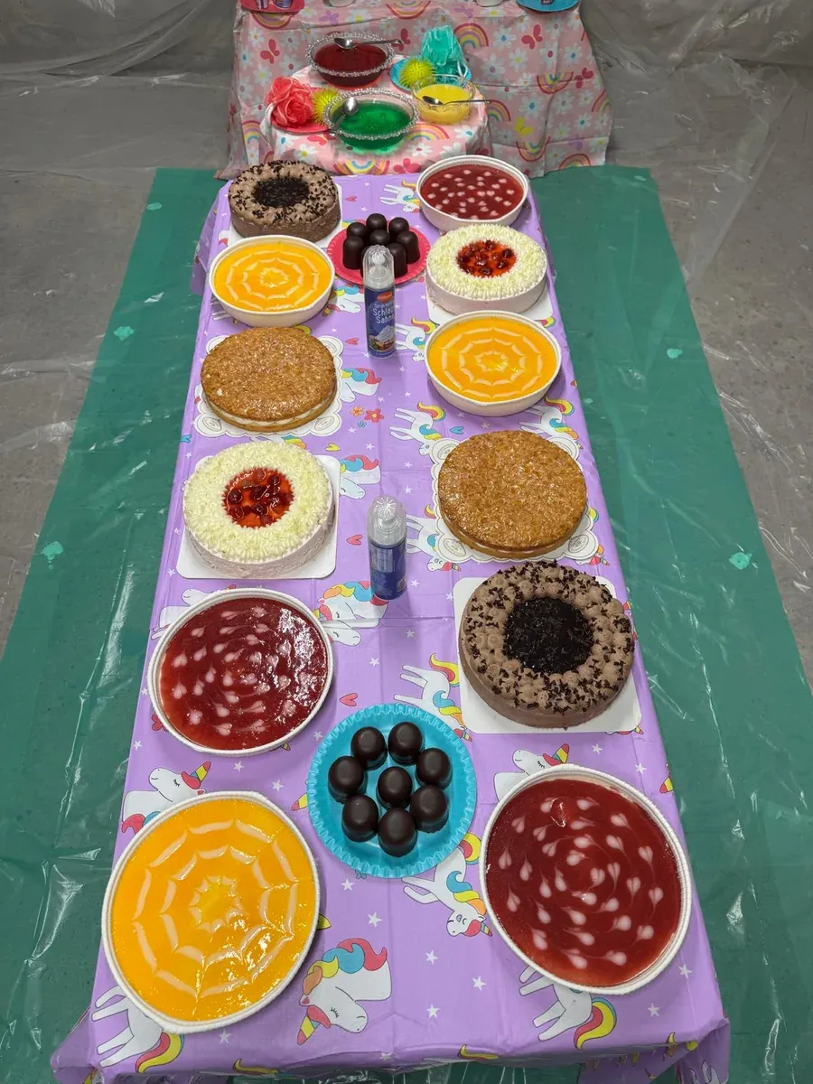 Tortentisch von oben