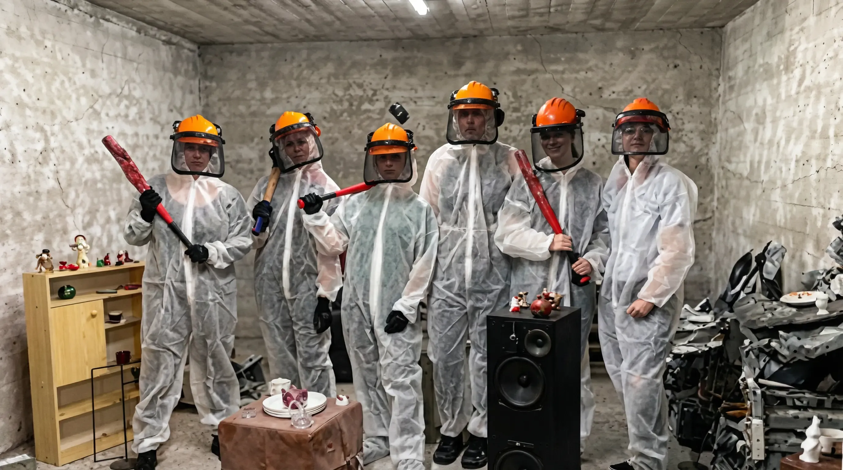 Gruppe feiert in der RandaleZentrale