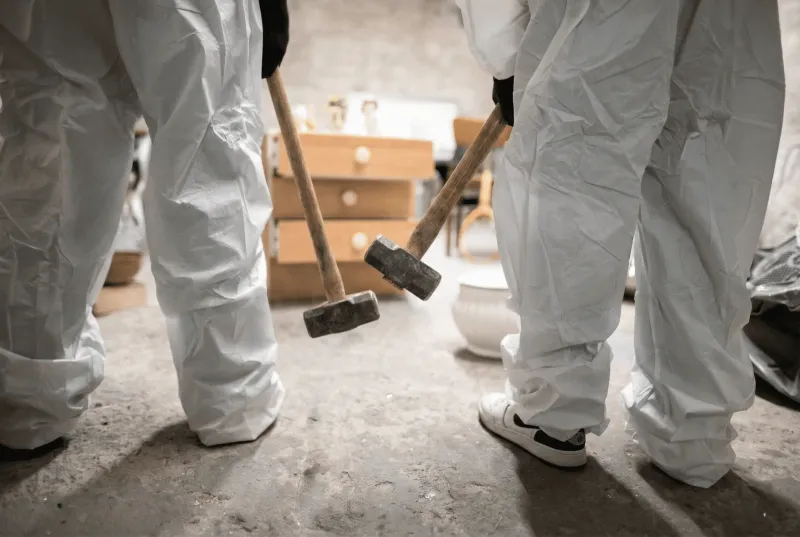 Rage Room Setup Vorher