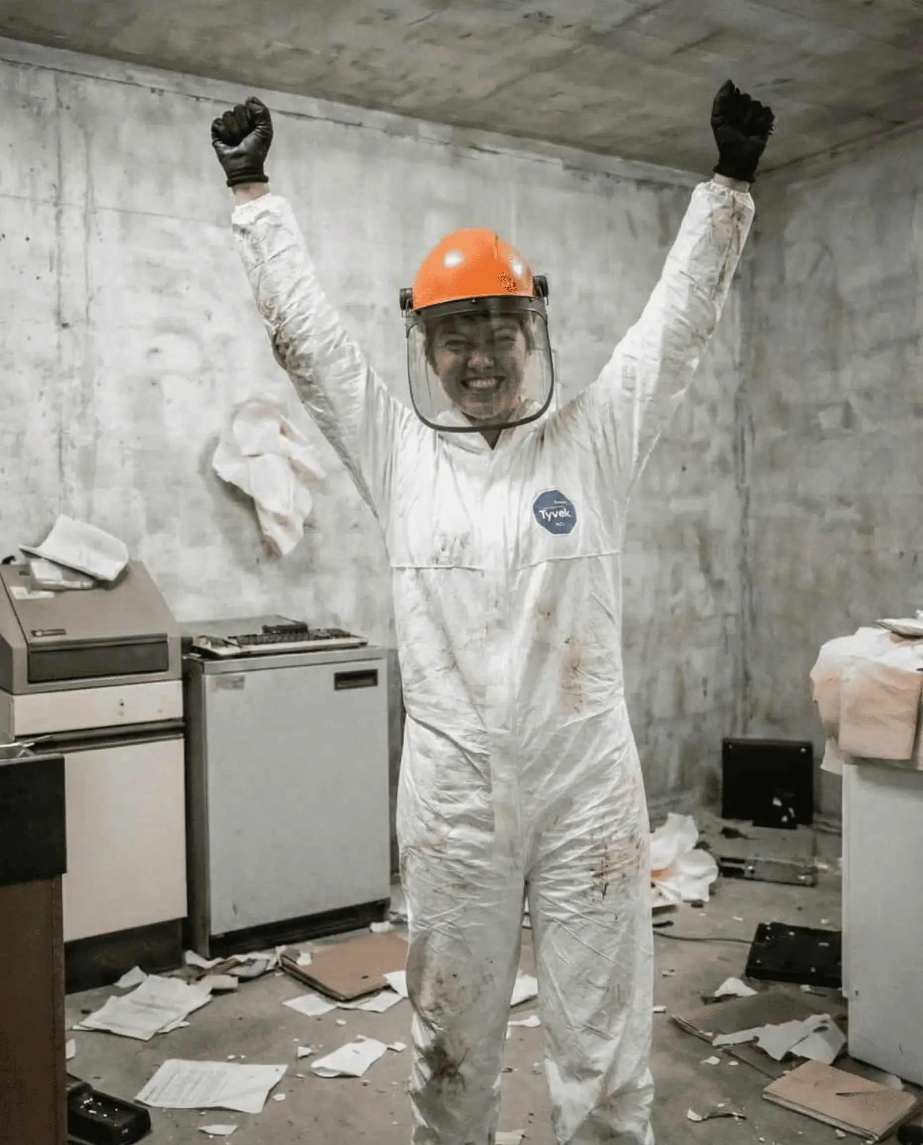 Teilnehmer feiert nach Smash Session